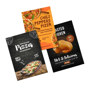 Custom Printing Cheap <strong>Design</strong> Booklet <strong>Flyers</strong> Trifold Leaflet Brochure Restaurant Takeaway Food Menu <strong>Flyers</strong> Printing Paper Service - Product Image 4