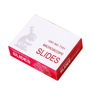 Cristalería de laboratorio Diapositivas de microscopio adhesivas esmeriladas preparadas Portaobjetos de vidrio de microscopio 7101 7102 - Product Image 5