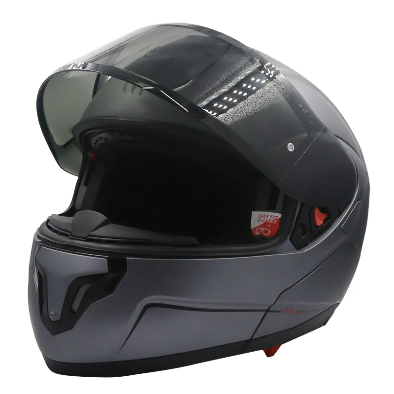 जिपोली फोर सीज़न एब्स ईपीएस स्पोर्ट्स मोटो इक्विपमेंट फुल फेस मोटरसाइकिल हेलमेट डिज़ाइन वयस्क यूवी400 गॉगल्स वाइज़र पुरुषों के साथ