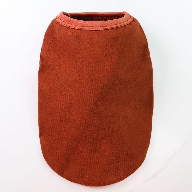Chaleco de puro algodón, rojo óxido puro