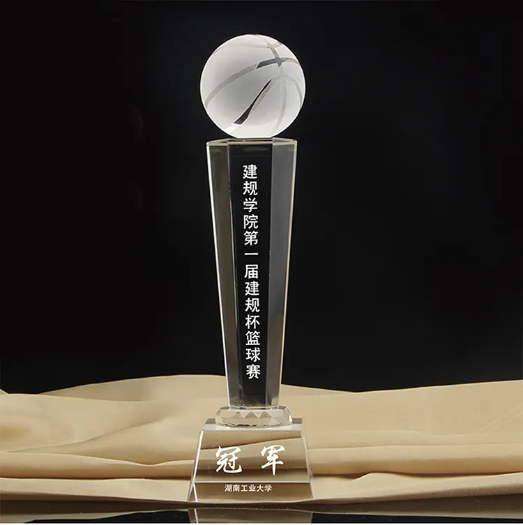 Trofeo de carreras de fútbol y baloncesto de alta calidad, trofeo de béisbol de cristal personalizado, venta al por mayor, Trofeo y Medalla