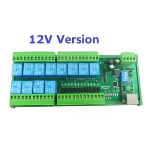 Módulo de controlador de red UART Ethernet RS485 relé TCP/IP 12CH DC 12V 24V Modbus RTU Placa de interruptor para Motor PLC PTZ - Product Image 5