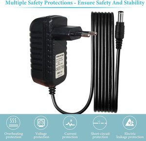 Adaptador de corriente para tira de luces Led, fuente de alimentación de entrada de 100-240V, salida de 12 voltios, 2 Amp, 1A, enchufe europeo Adapt EU 12 V Ac Dc - Product Image 6