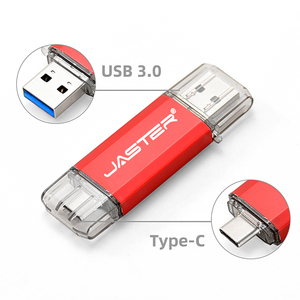 JASTERFactory-販売されたUSB3.0フラッシュドライブ4GB128MBペンドライブTYPE-CインターフェイススマートフォンUディスクUSB3.0 - Product Image 1
