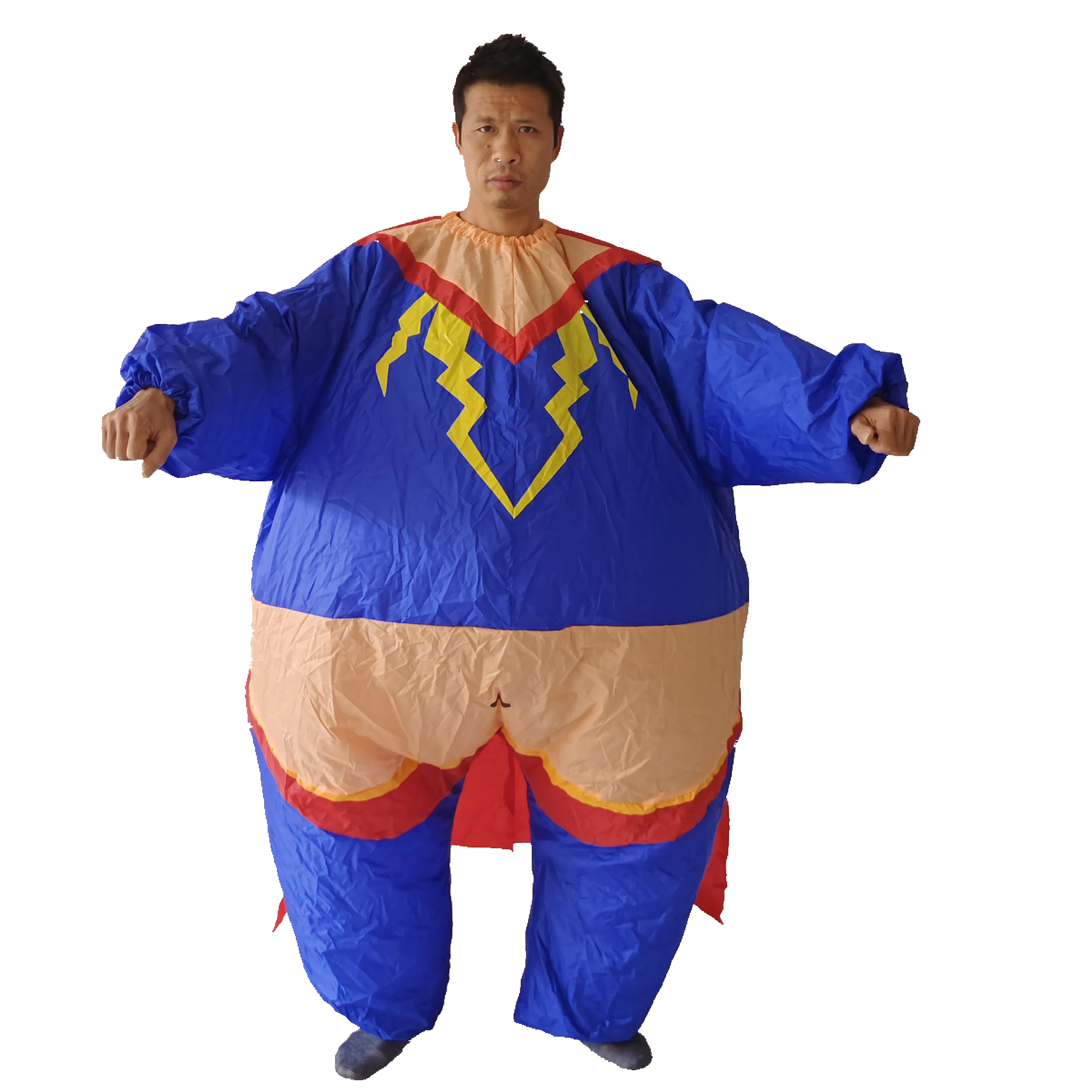 Ventoinha de ar para festas, fantasia de fantasia inflável com corpo inteiro e gordura, modelo inflável para Halloween, cosplay, fantasia engraçada