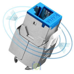 FTP SFTP RJ45 6类梯形插孔6a类无工具面板面板 - Product Image 3