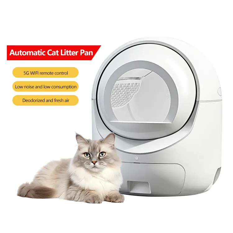 Yeni stil otomatik kontrol büyük kendini hızlı temizlik kapalı akıllı otomatik akıllı kedi kum kabı kedi tuvalet
