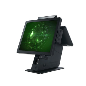 Escáner de código de barras 8 pulgadas Facturación Pos Machine Software Pos Systems Terminal de computadora con impresora de recibos