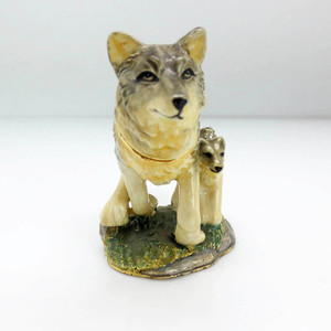 Ювелирная коробка металлическая эмаль креативное кольцо ожерелье серьги коробка для хранения винтажный узел свадебный подарок - Product Image 4