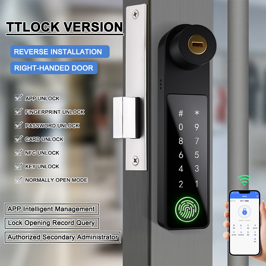 TTLock Version Installation inversée Porte à droite
