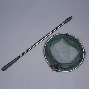 Guadino telescopico palo manico lungo, rete in Nylon rivestita in gomma per Steelhead,Salmon Kyte Net - Product Image 5