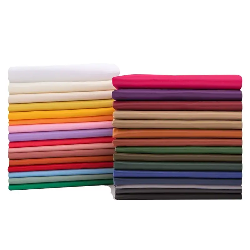 En gros 170t polyester taffetas main toucher Satin tissu 100 polyester taffetas pour doublure de vêtement