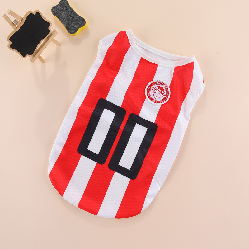 Olympia red and white vest