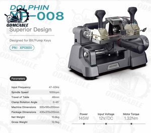 Xhorse Dolphin XP-008 XP008 Mini Mechanical Key Cutting Machine Manual <strong>Cutter</strong> Designed for Bit/pump Safe Deposit Box Keys - Product Image 6