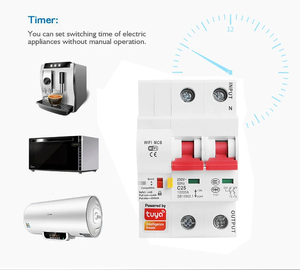 Fabrika akıllı ev otomasyon yüksek teknoloji cihazı 63 Amp 2-Pole ESP8685 Wifi devre kesici aydınlatma için elektrik anahtarı - Product Image 2