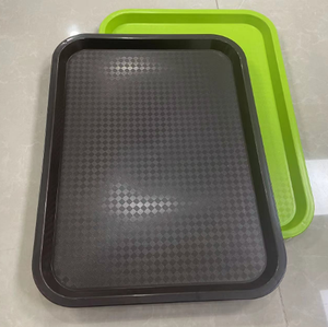 批发价格便宜防滑石板塑料托盘彩色矩形PP塑料食品托盘 - Product Image 6