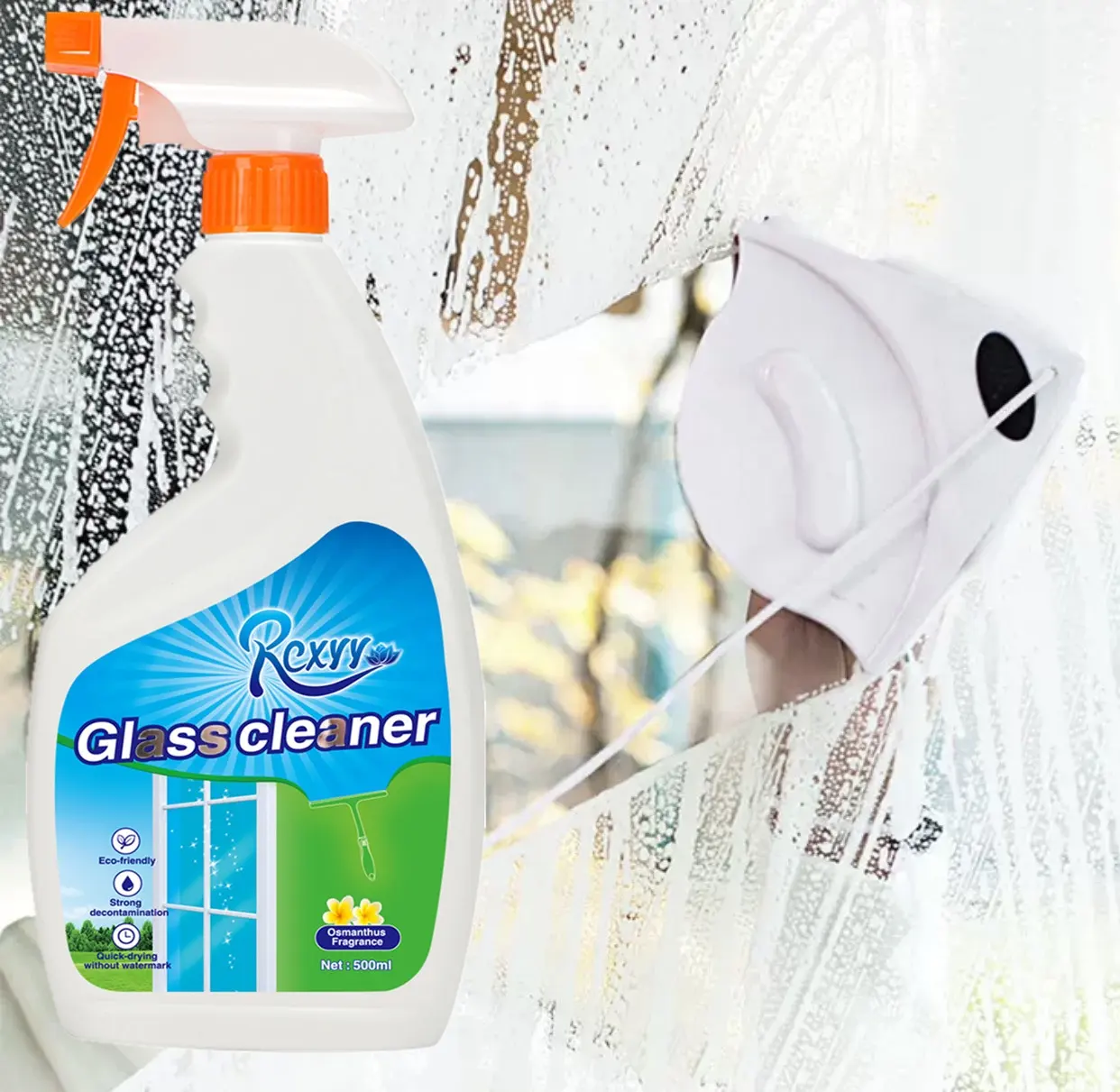Vendita calda asciugatura rapida Senza Segni di Pulizia Anti-statico di Vetro Dello Spruzzo per Tutti Gli usi Liquido Detergente