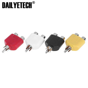 <strong>Audio</strong> Cables RCA Y <strong>Splitter</strong> AV <strong>Audio</strong> Video Plug Converters <strong>1</strong> Male to <strong>2</strong> Female Digital Cables Adapters Jack Plug - Product Image 3