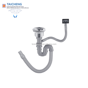 110mm Sink Drain <strong>Overflow</strong> <strong>Pipe</strong> With 1.5 Inch Connection Modern Kitchen Sink Basket Strainer - Product Image 2