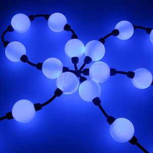 SHIJI <strong>LED</strong> 3D Video Curtain <strong>String</strong> Rgb <strong>LED</strong> Ball Lights DJ <strong>DMX</strong> Stage Light Strip Lighting - Product Image 1