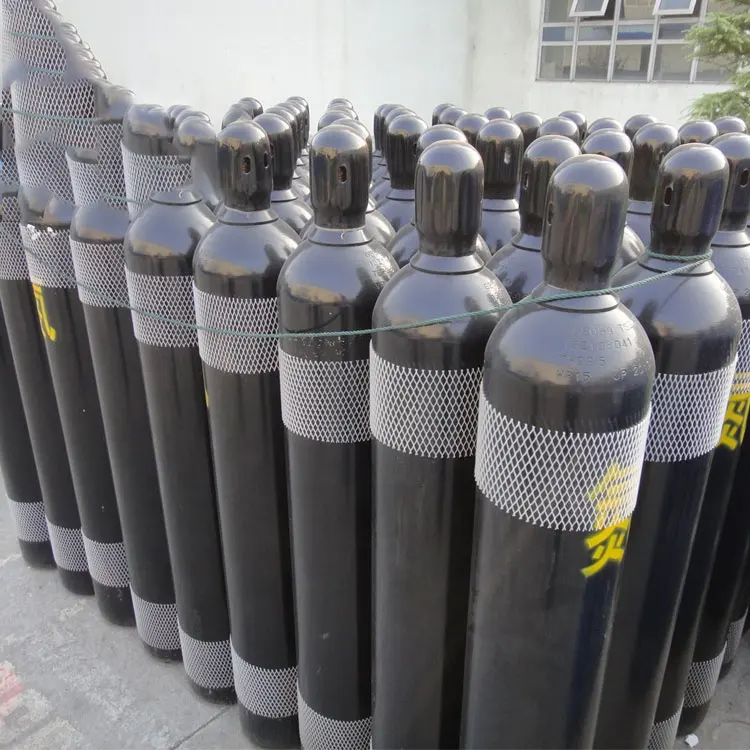 Botella de gas de helio directa de fábrica Cilindros de oxígeno 10m3 50L para industrial para globo