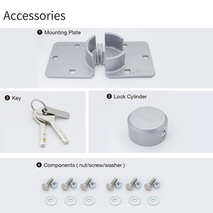 Mk618 An Ninh Nhiệm Vụ Nặng Nề 73Mm Cứng Thép Van Khóa Vòng Hockey Puck Khóa Với 2-5Mm Hasp Cho Xe Tải Nhà Để Xe Kho Vũ Trang - Product Image 4