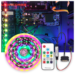 1 м 30/водить 60leds WS2812 WS2812B) Светодиодная лента с usb-питанием со светодиодной симфония контроллер интерфейс SATA для ПК компьютерный корпус украшения - Product Image 1