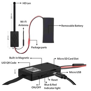 热销产品1080p高清迷你无线Wifi安全摄像头微IP摄像头人脸识别夜视微sd卡1年OEM - Product Image 5