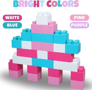 12 Uds. Juego de bloques de construcción grandes para niños, bloques Jumbo para niños pequeños, bloques de construcción de ladrillos apilables gigantes, juguetes para niños - Product Image 2
