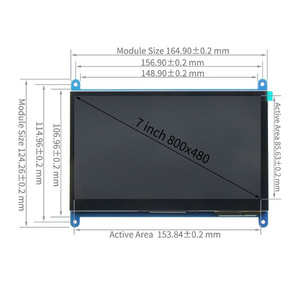 YZY 7-Zoll-LCD-Panel 800*480 HMI-Display 7 "LCD-Touchscreen mit HMI-Anschluss für Raspberry Pi Zero - Product Image 4