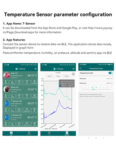 Sensores de temperatura inalámbricos de alarma de temperatura de baliza BLE 4,0 para registrador de datos de temperatura - Product Image 2