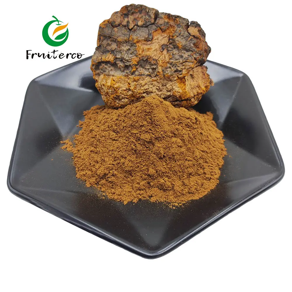 Extrato De Cogumelo Chaga Inonotus Obliquus Extrato Polissacarídeos 30% 50% Cogumelo Chaga Em Pó