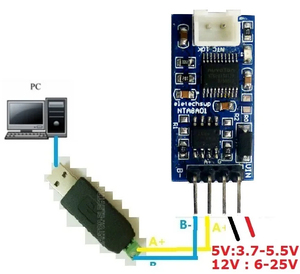 DC 5V 12V 24V RS485 RS232 TTL Modbus Rtu NTC termistor Sensor de temperatura MÓDULO DE Monitor de adquisición remota