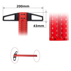 TEBAK W-98 ağaç İşleme kazımalı cetvel t-şekilli delik kazımalı cetvel ağaç scriber delik cetvel - Product Image 5