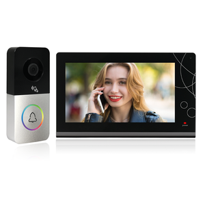 1080P WiFi/sistema de intercomunicación con cable con visión nocturna PIR grabación de vídeo desbloqueo remoto cámara de timbre inteligente para Villa - Product Image 1