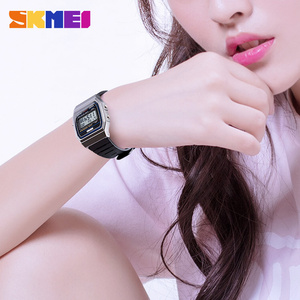 Skmei 1412 Giá Rẻ Chronograph Nhỏ 50M Không Thấm Nước Thể Thao PU Dây Đeo Bán Buôn Trung Quốc Kỹ Thuật Số LED Phụ Nữ Và Nam Giới Của Đồng Hồ - Product Image 6