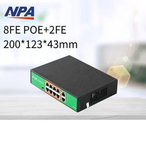 OEM 250m porta 8 + 8 non gestito rete gestita Poe Switch 48v QoS funzione 48v PoE Switch per telecamera IP rete IP