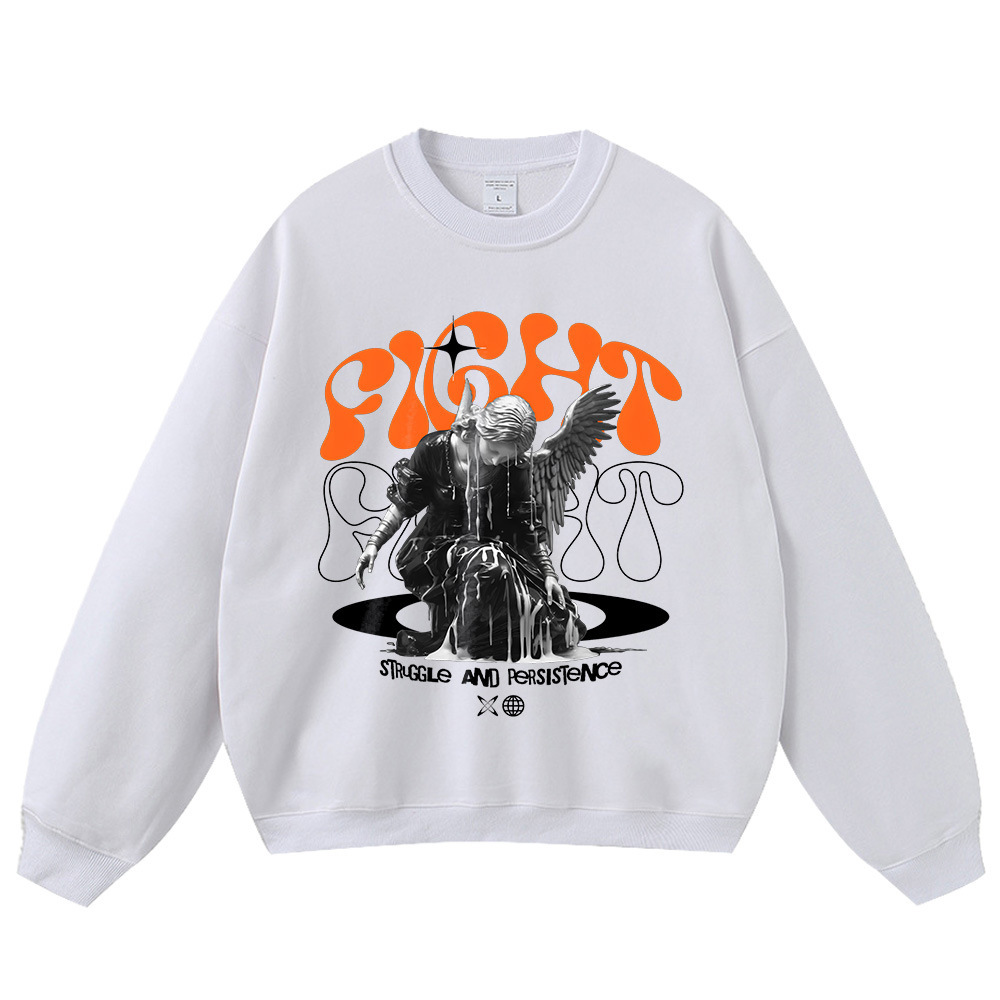 White crew neck