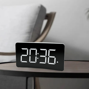 הוביל תצוגה דיגיטלית שעון מעורר דיגיטלי אזעקה כפולה אופנה מודרנית שעון סטודנט שעון USB טעינה לנמנם טמפרטורה - Product Image 6