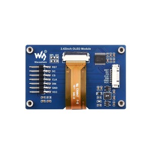 Roarkit 2,42-Zoll-OLED-Anzeigemodul, 128x64 Auflösung, SPI / I2C für Raspberry Pi, Arduino, STM32, ESP32, Jetson Nano