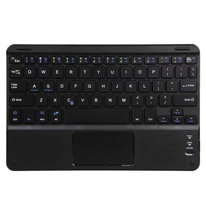 Mini teclado inalámbrico con panel táctil de 2,4 Ghz, teclado Multimedia ergonómico, teclado RGB portátil retroiluminado - Product Image 2