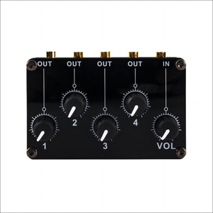 <strong>4</strong> Channel Mini Stereo Mixer Line Mixer for Live Studio Recording Portable <strong>Audio</strong> Sound Card Sound Mixing Console <strong>Audio</strong> Mixer - Product Image 1