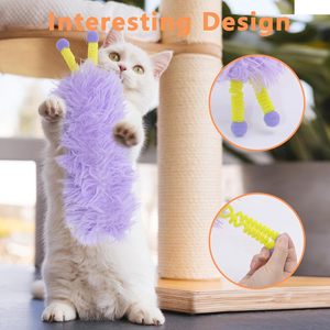 Juguetes de hierba gatera directos de fábrica, juegos de gatos de autoentretenimiento de felpa larga, gatos divertidos duraderos con función chirriante multicolor - Product Image 4