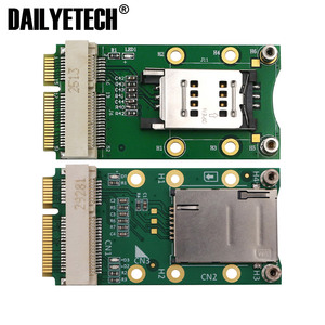 Mini kapaklı/kendinden elastik PCI-E adaptörü için SIM kart yuvası ile 2G/3G/4G WWAN LTE WLAN CDMA HSPA MODEM GPS kartı 60*30*10mm - Product Image 3