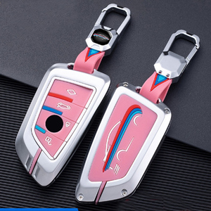 Funda protectora de silicona para llave de coche, carcasa de Metal a la moda para BMW - Product Image 5