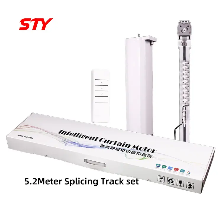 5.2Meter DIY Splicing Track Set Tuya wifi Zigbee smart curtain track electric sunny room curtains Motor kit