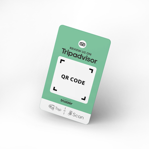 Tap Share NFC Smart Card <strong>Excellent</strong> for Trip Advisor QR <strong>Code</strong> Reviews Waterproof PVC RFID Communication Interface Ntag213 Chip - Product Image 1