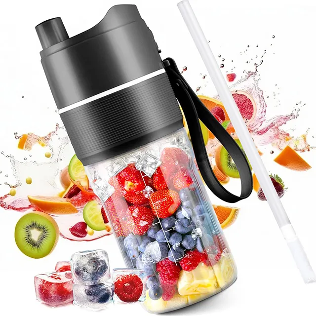 Bpa חומר באיכות מזון כיתה juicer 16 עוז מכונת בלנדר אישי אלחוטי עם משקה קש