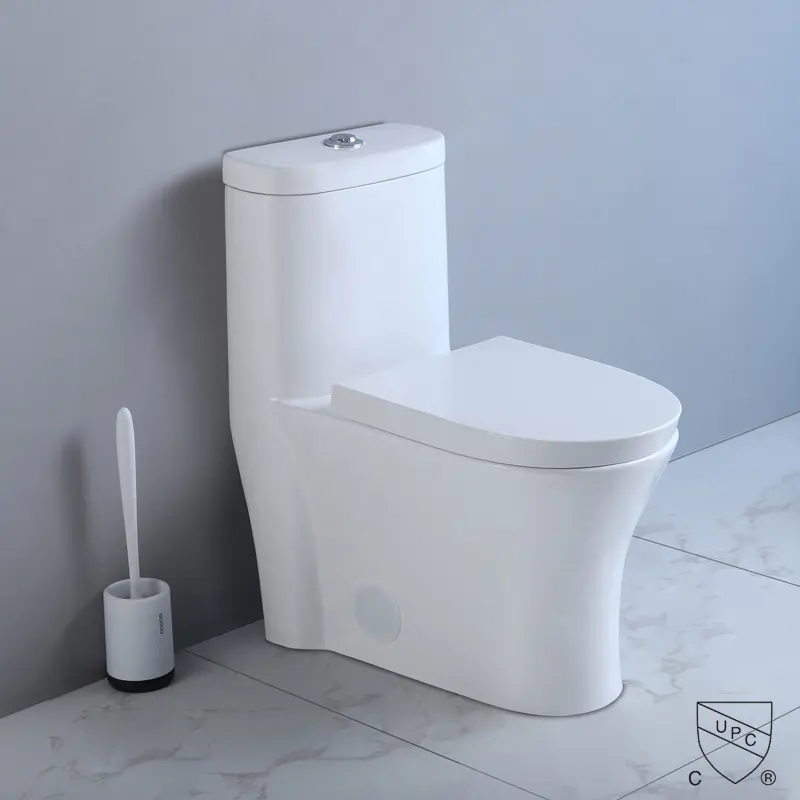 Articolo sanitario in stile americano 1 pezzo per bagno in porcellana di colore bianco cuccetta moderna