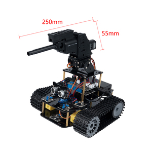 ACEBOTT ESP32 Kit Robot intelligente per auto 4WD braccio per Robot Tank Track per competizioni di codifica Arduino-compatibili stelo Kit di robotica